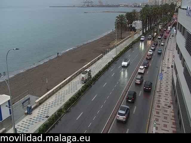 Archiv Foto Webcam Paseo Maritimo in Malaga