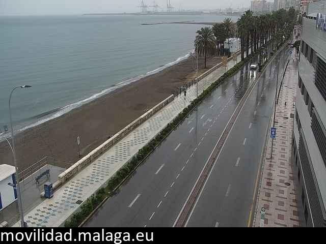 Archiv Foto Webcam Paseo Maritimo in Malaga