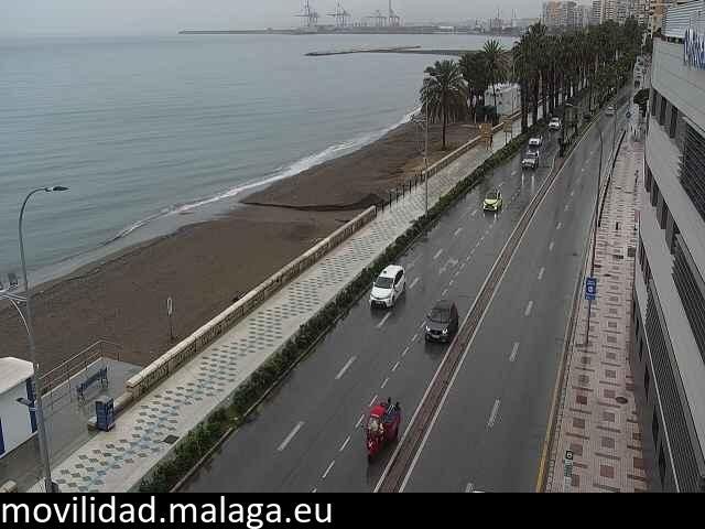 Archiv Foto Webcam Paseo Maritimo in Malaga