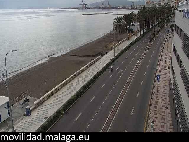 Archiv Foto Webcam Paseo Maritimo in Malaga
