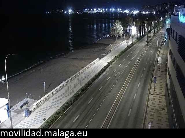 Archiv Foto Webcam Paseo Maritimo in Malaga