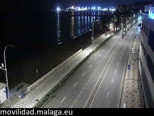 Archiv Foto Webcam Paseo Maritimo in Malaga