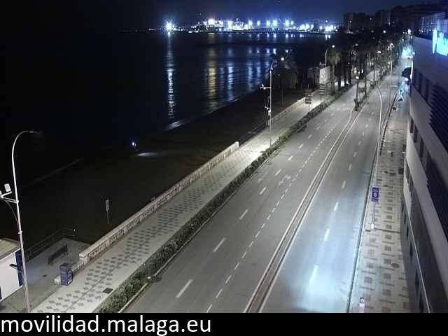 Archiv Foto Webcam Paseo Maritimo in Malaga