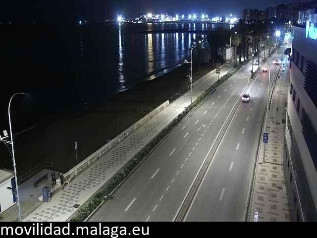 Archiv Foto Webcam Paseo Maritimo in Malaga