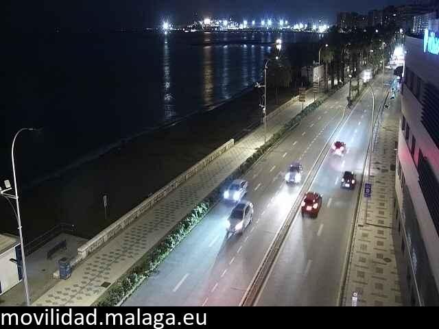 Archiv Foto Webcam Paseo Maritimo in Malaga