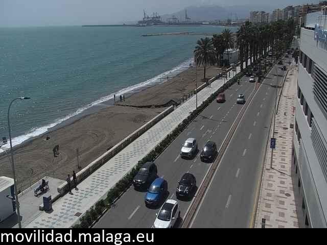 Archiv Foto Webcam Paseo Maritimo in Malaga