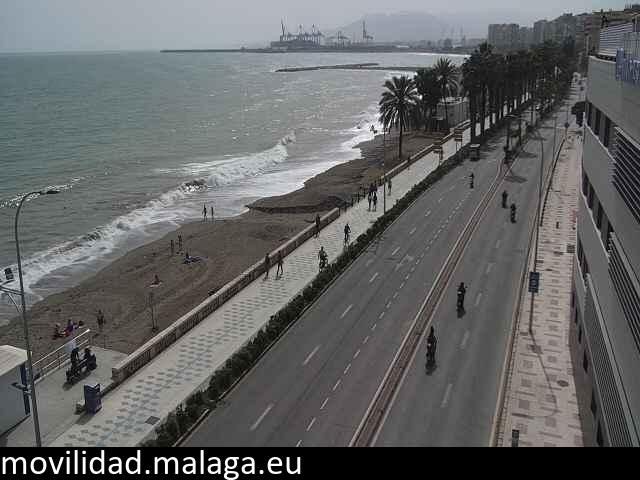 Archiv Foto Webcam Paseo Maritimo in Malaga
