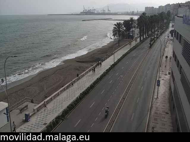 Archiv Foto Webcam Paseo Maritimo in Malaga