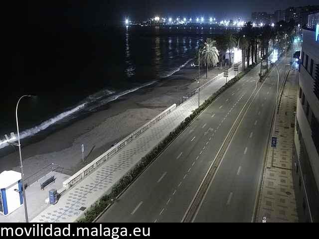 Archiv Foto Webcam Paseo Maritimo in Malaga