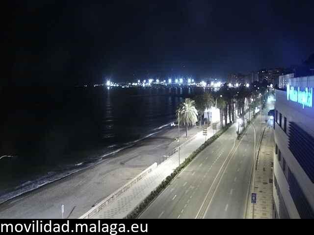 Archiv Foto Webcam Paseo Maritimo in Malaga