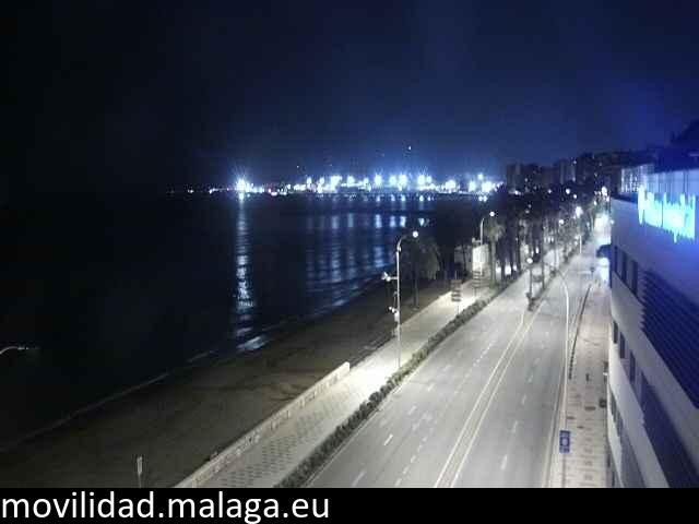 Archiv Foto Webcam Paseo Maritimo in Malaga