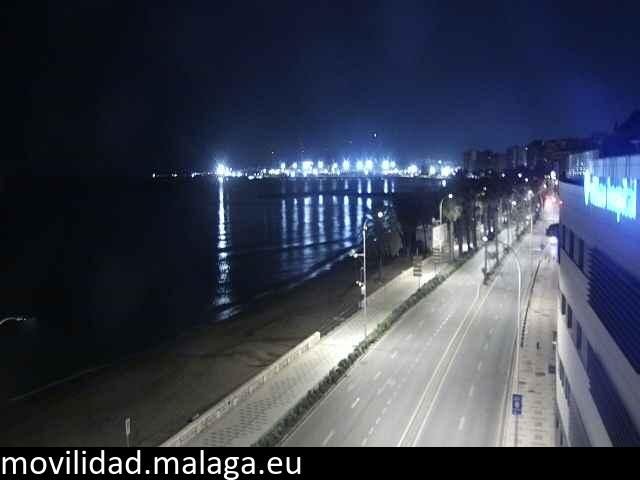 Archived image Webcam Paseo Maritimo Pablo Ruiz Picasso