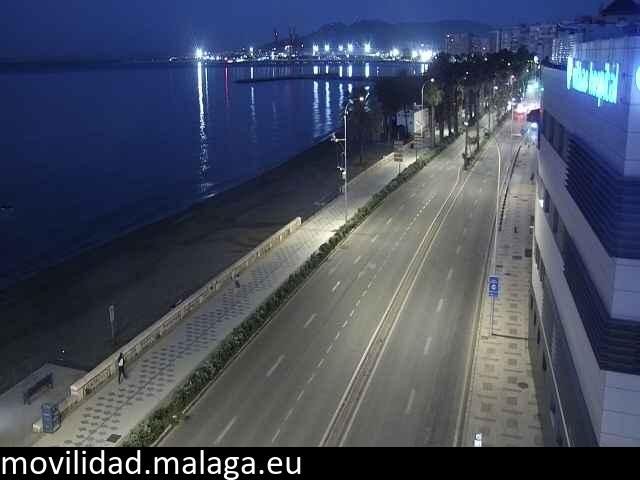 Archived image Webcam Paseo Maritimo Pablo Ruiz Picasso