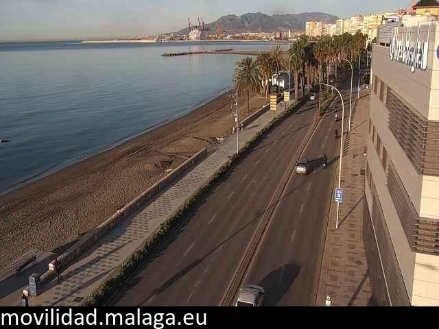 Archived image Webcam Paseo Maritimo Pablo Ruiz Picasso
