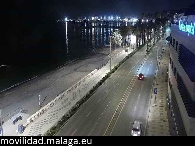 Archiv Foto Webcam Paseo Maritimo in Malaga