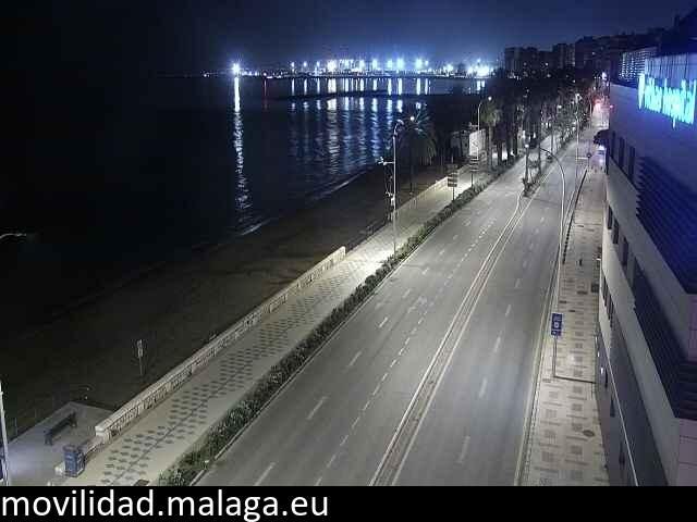 Archiv Foto Webcam Paseo Maritimo in Malaga