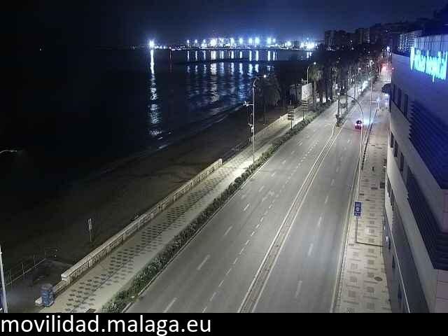 Archiv Foto Webcam Paseo Maritimo in Malaga