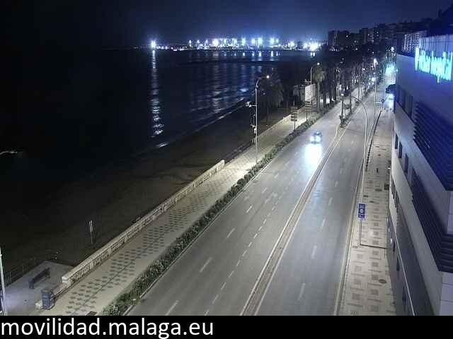 Archiv Foto Webcam Paseo Maritimo in Malaga