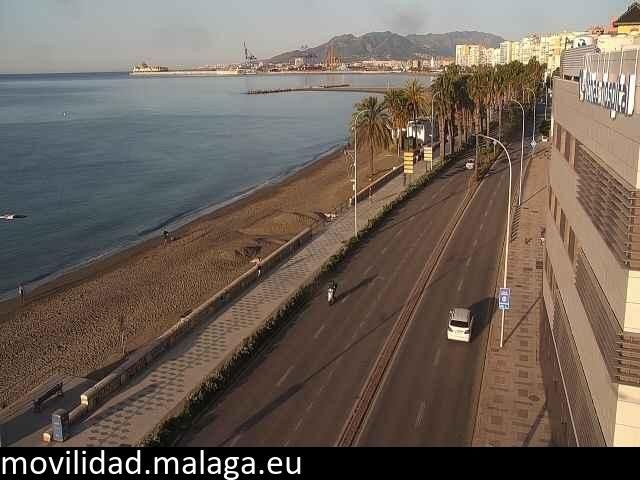 Archived image Webcam Paseo Maritimo Pablo Ruiz Picasso