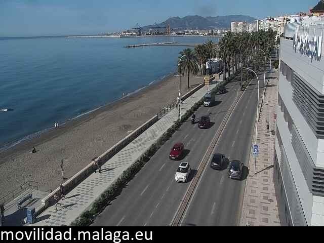 Archived image Webcam Paseo Maritimo Pablo Ruiz Picasso