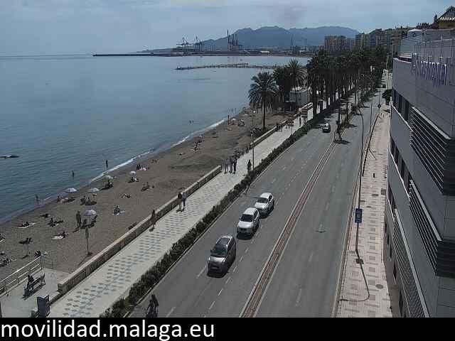 Archived image Webcam Paseo Maritimo Pablo Ruiz Picasso