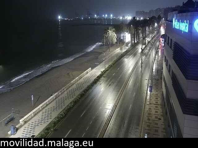 Archiv Foto Webcam Paseo Maritimo in Malaga