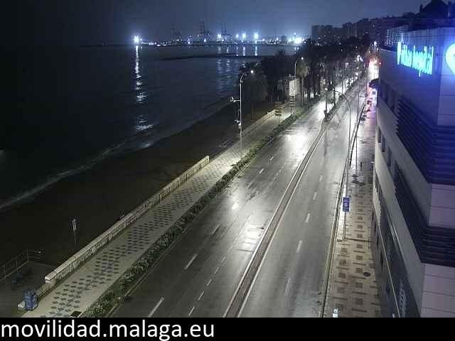 Archiv Foto Webcam Paseo Maritimo in Malaga