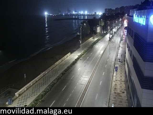 Archiv Foto Webcam Paseo Maritimo in Malaga