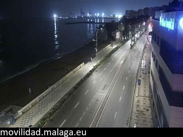 Archiv Foto Webcam Paseo Maritimo in Malaga