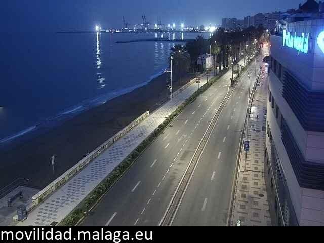 Archiv Foto Webcam Paseo Maritimo in Malaga