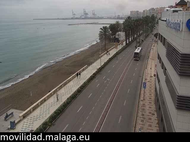Archiv Foto Webcam Paseo Maritimo in Malaga