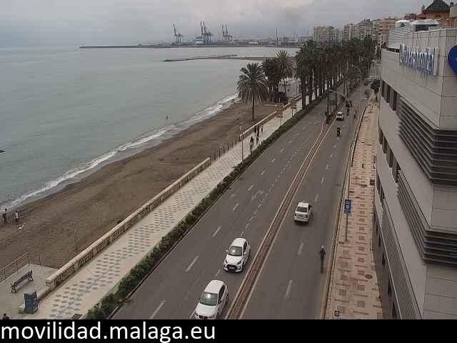 Archiv Foto Webcam Paseo Maritimo in Malaga