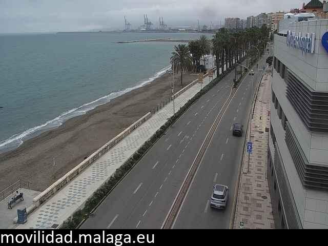 Archiv Foto Webcam Paseo Maritimo in Malaga