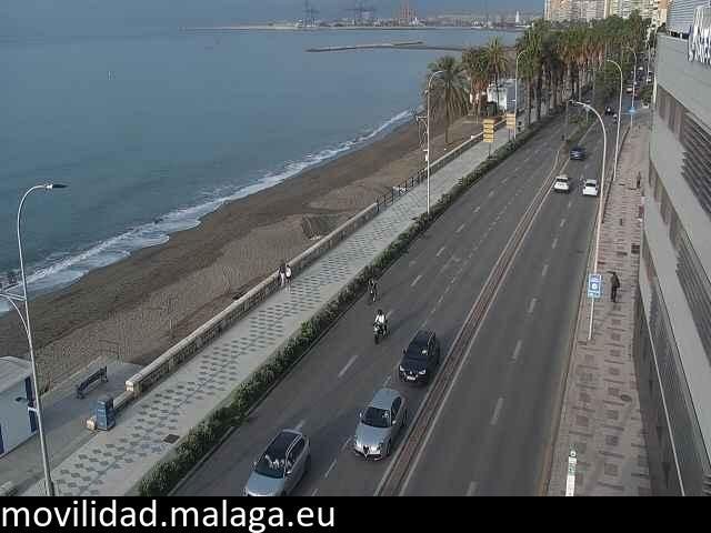 Archiv Foto Webcam Paseo Maritimo in Malaga