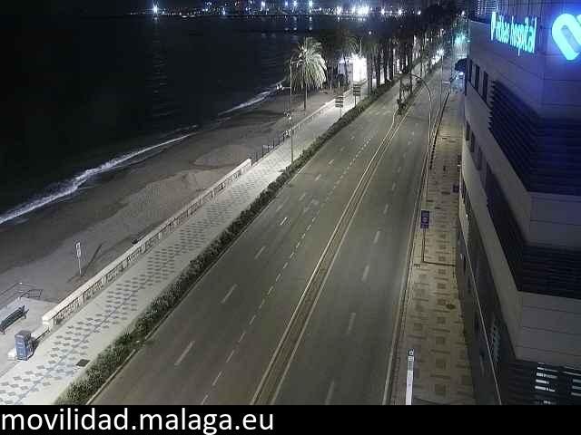 Archiv Foto Webcam Paseo Maritimo in Malaga