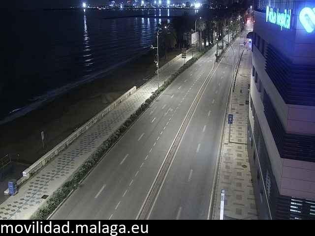 Archiv Foto Webcam Paseo Maritimo in Malaga