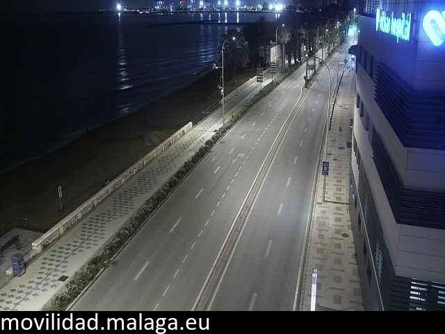 Archiv Foto Webcam Paseo Maritimo in Malaga