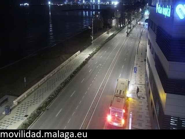 Archiv Foto Webcam Paseo Maritimo in Malaga