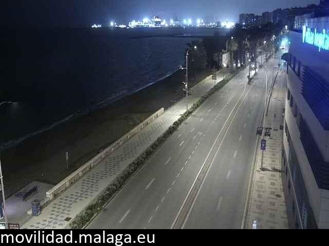 Archiv Foto Webcam Paseo Maritimo in Malaga