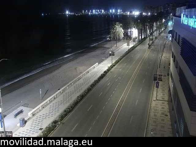 Archiv Foto Webcam Paseo Maritimo in Malaga