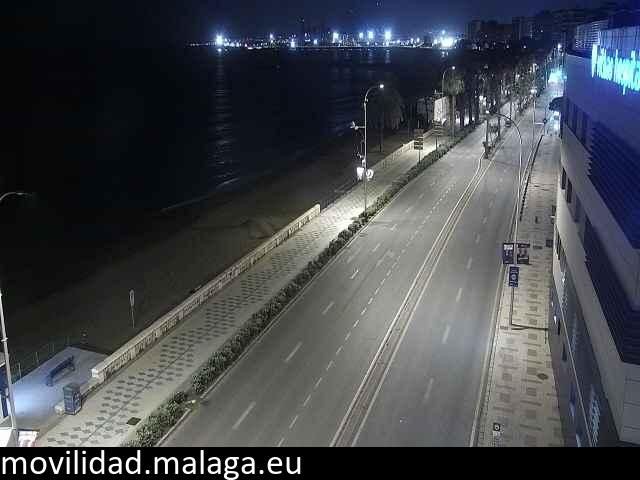 Archiv Foto Webcam Paseo Maritimo in Malaga