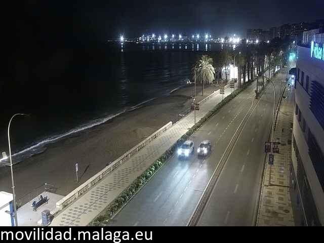 Archiv Foto Webcam Paseo Maritimo in Malaga