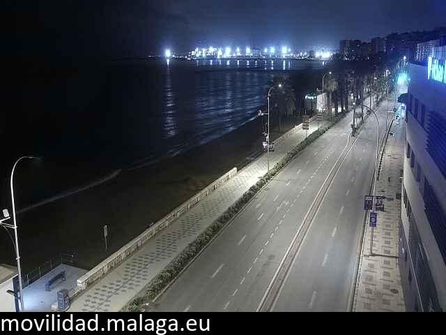 Archiv Foto Webcam Paseo Maritimo in Malaga