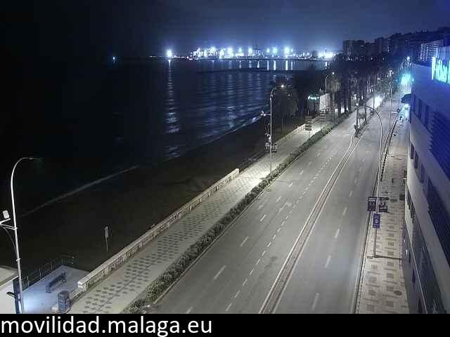 Archiv Foto Webcam Paseo Maritimo in Malaga