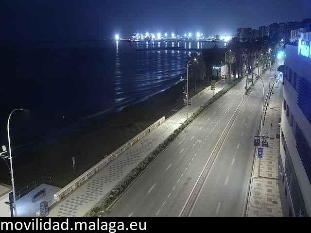 Archiv Foto Webcam Paseo Maritimo in Malaga