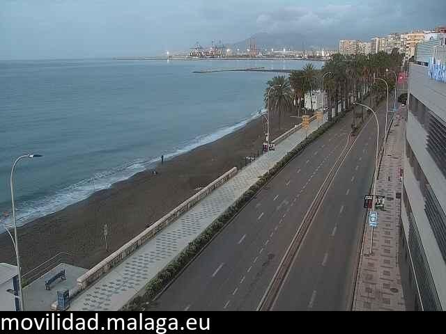 Archiv Foto Webcam Paseo Maritimo in Malaga