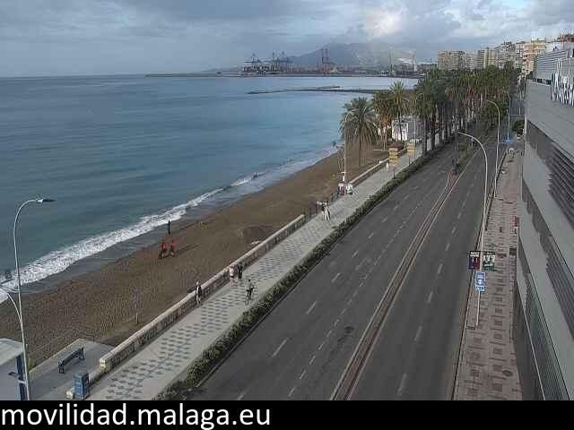 Archiv Foto Webcam Paseo Maritimo in Malaga