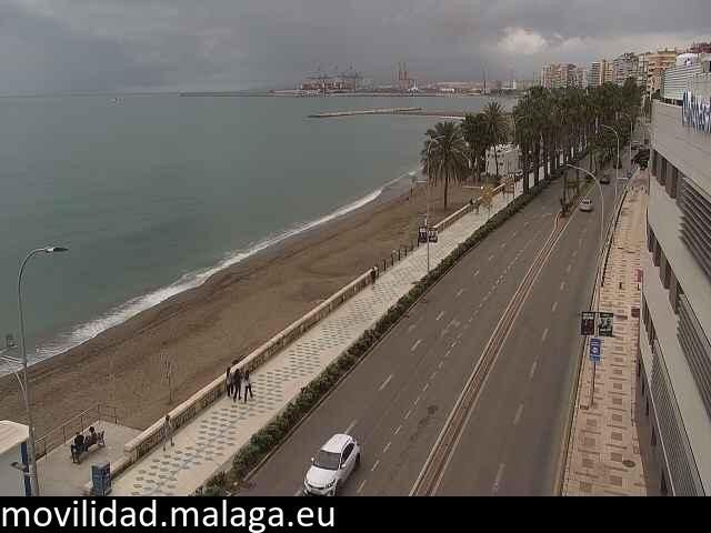 Archiv Foto Webcam Paseo Maritimo in Malaga