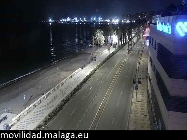 Archived image Webcam Paseo Maritimo Pablo Ruiz Picasso