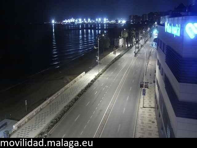 Archived image Webcam Paseo Maritimo Pablo Ruiz Picasso
